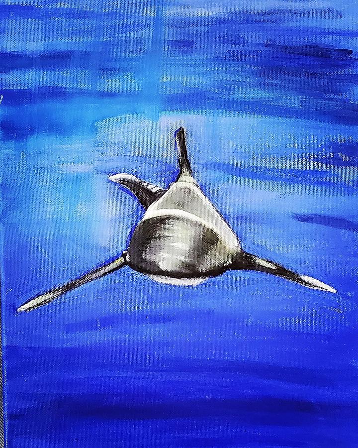 Shark Painting by Amy Kuenzie