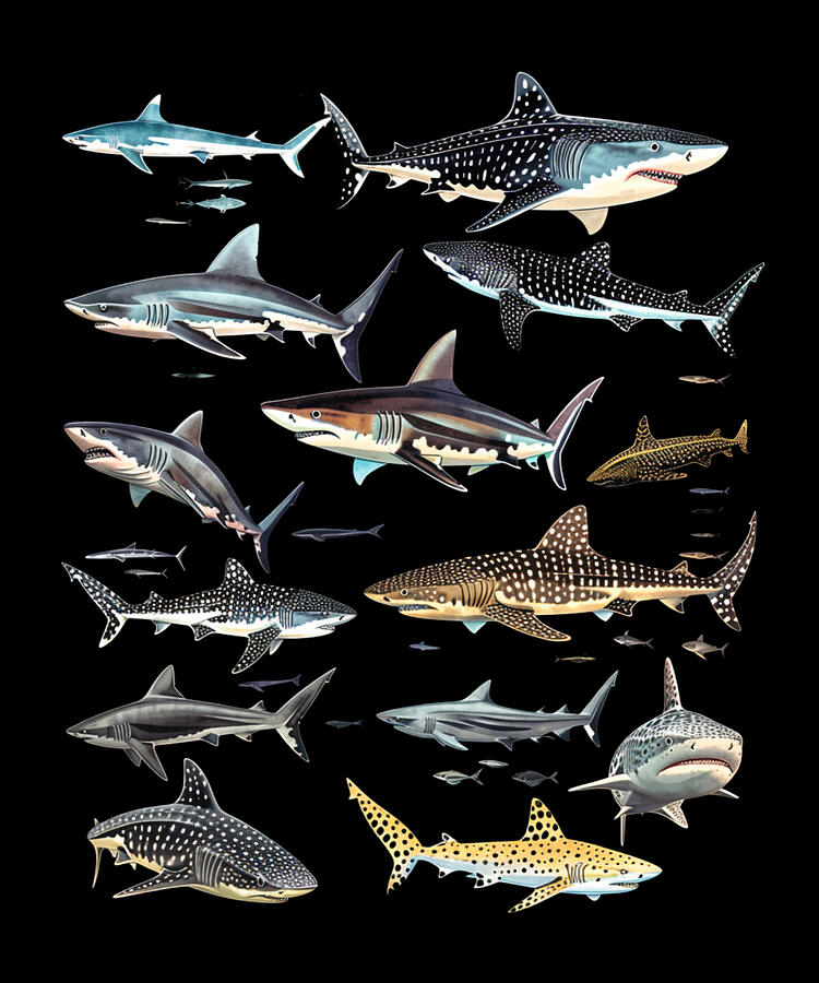 Sharks Digital Art - Shark Biologist Careers by Lotus-Leafal