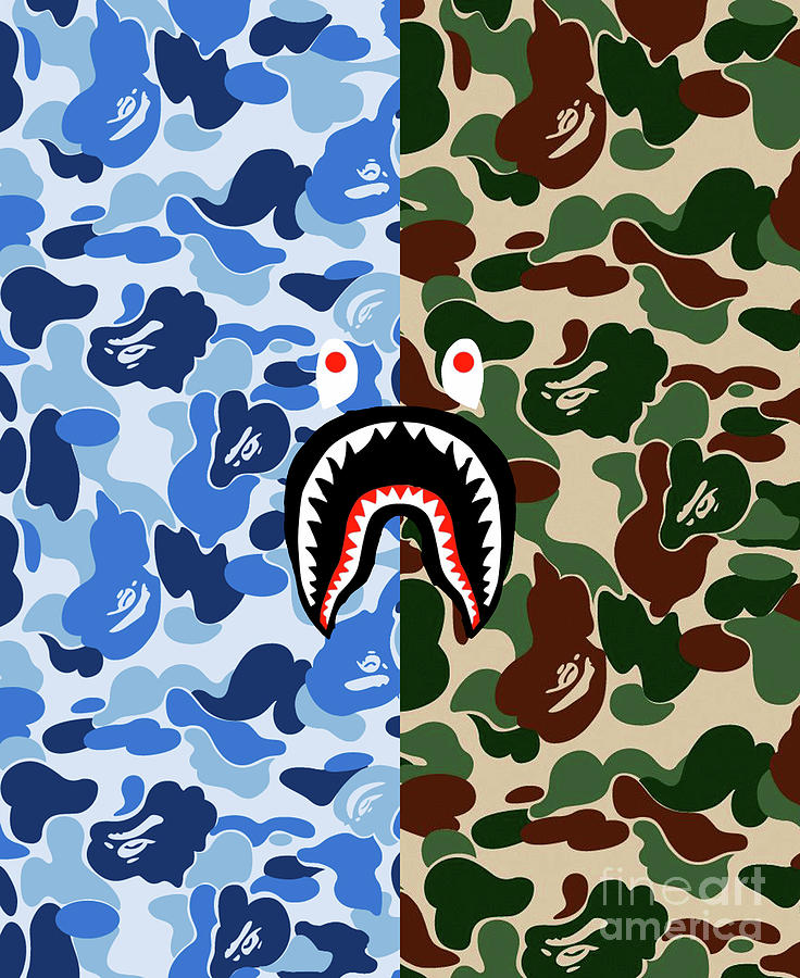 Shark Camo by Bape Collab