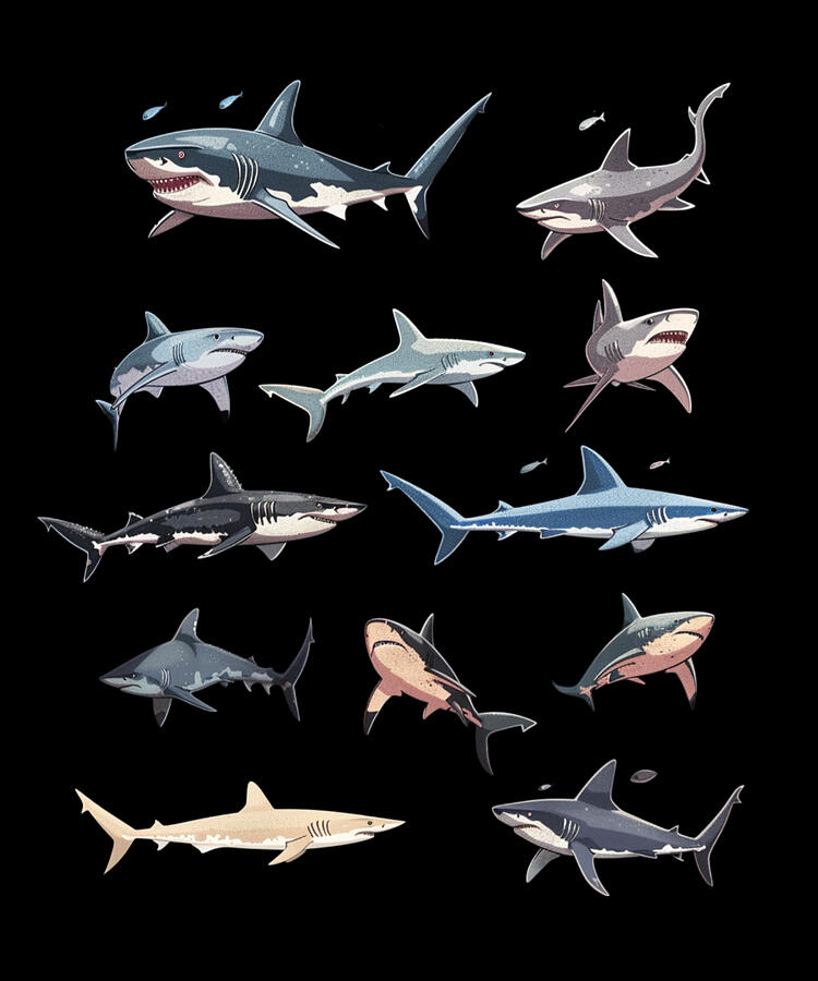 Sharks Digital Art - Shark Conservation Volunteers by Lotus-Leafal