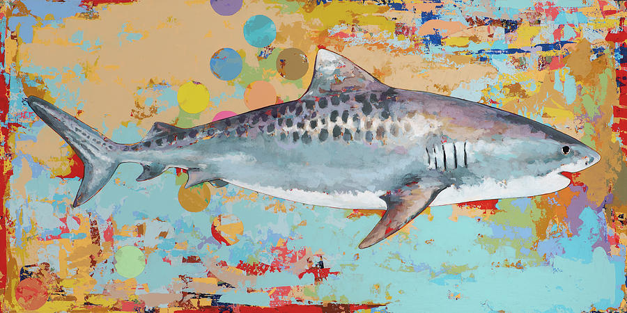 Shark Decor #1 Painting by David Palmer