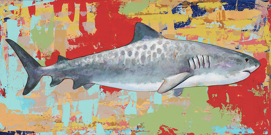 Shark Decor #3 Painting by David Palmer