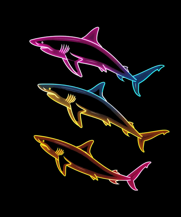 Sharks Digital Art - Shark Documentary Filming by Lotus-Leafal