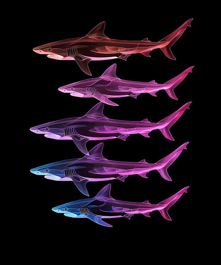 Nature Digital Art - Shark Ecotourism Benefits by Robertz-schuler