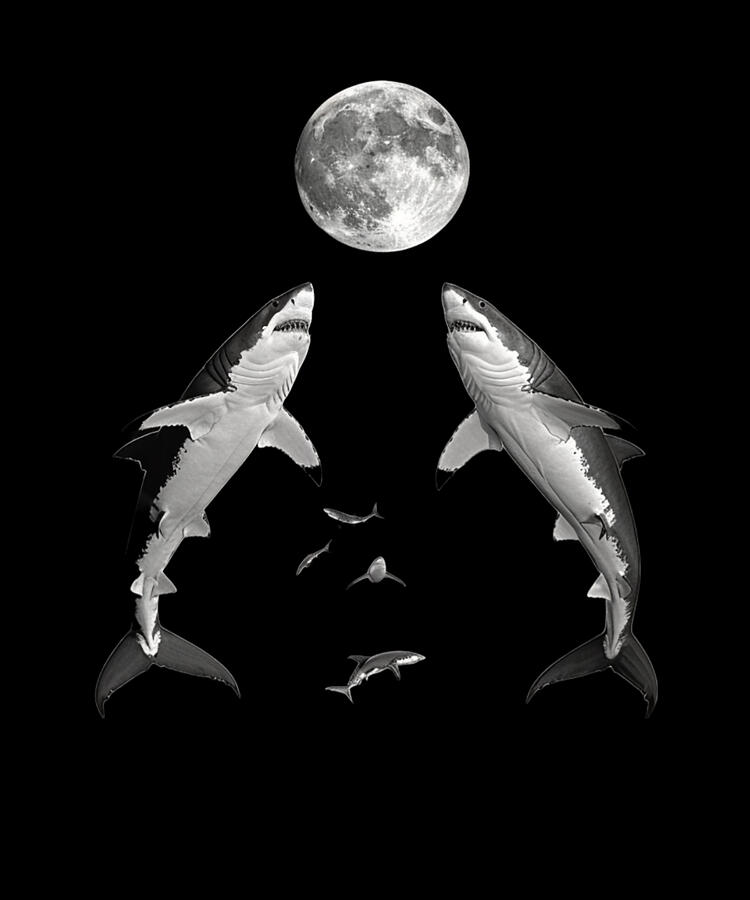 Nature Digital Art - Shark Evolutionary Journey by Robertz-schuler