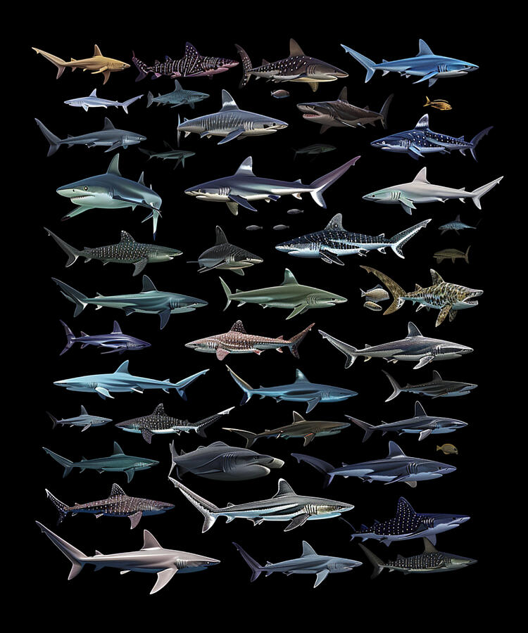 Nature Digital Art - Shark Genetic Studies by Robertz-schuler