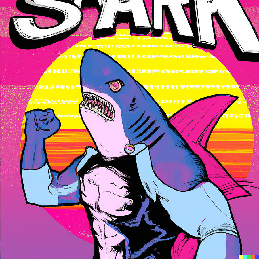 Shark Man Comic #1 Digital Art by AI X Art - Fine Art America