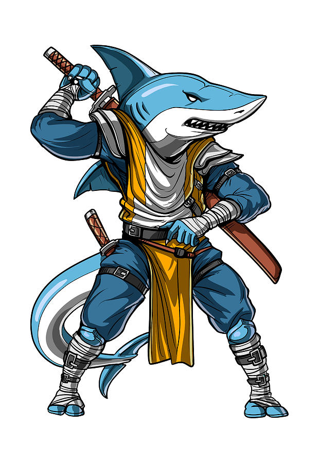 https://images.fineartamerica.com/images/artworkimages/mediumlarge/3/shark-ninja-samurai-nikolay-todorov.jpg