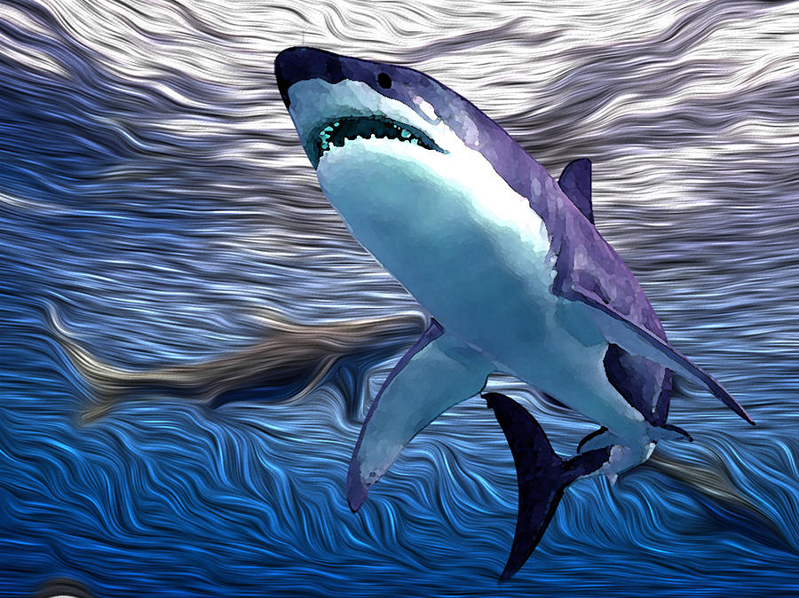 Shark Tank 1 Digital Art by Aldane Wynter