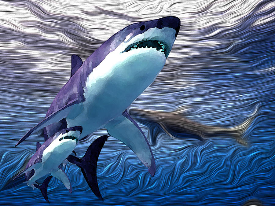 shark Tank 3 Digital Art by Aldane Wynter