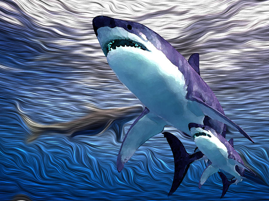 Shark Tank 4 Digital Art by Aldane Wynter
