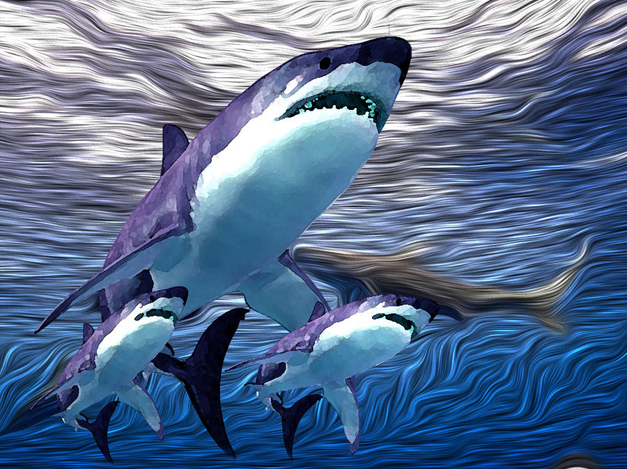 Shark Tank 6 Digital Art by Aldane Wynter