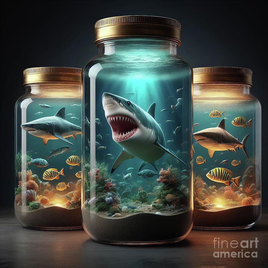 Sharks In A Jar GP Photograph by Bob Christopher - Fine Art America