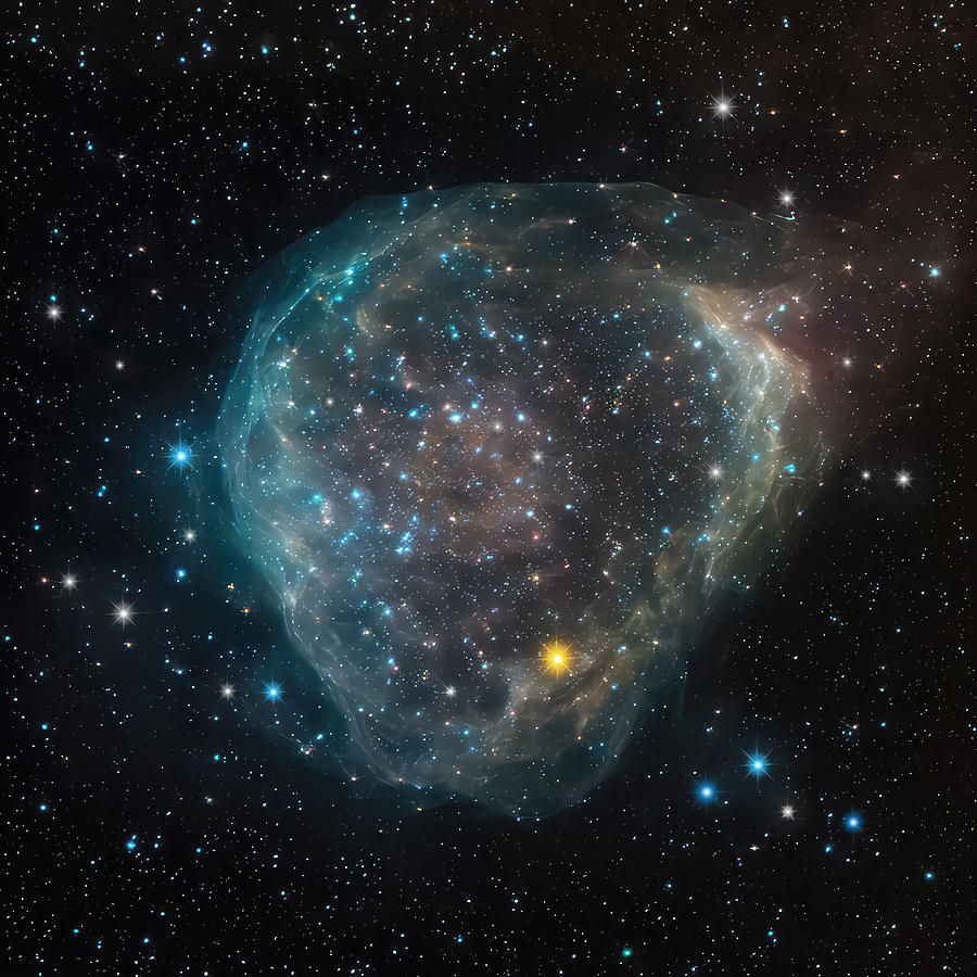 Sharpless 308 Star Bubble  Digital Art by Marc Orphanos