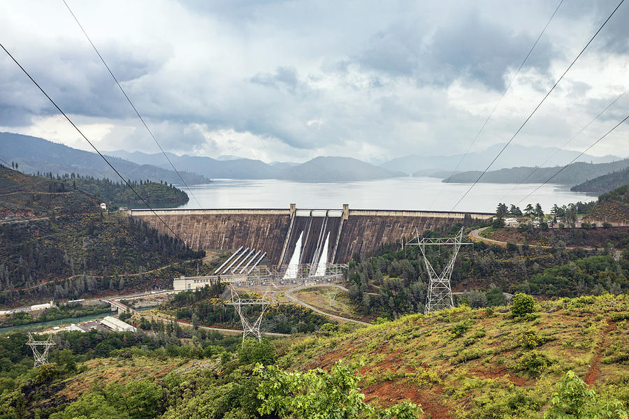 Shasta Dam- A Striking Union of Power and Beauty Photograph by Gary Geddes