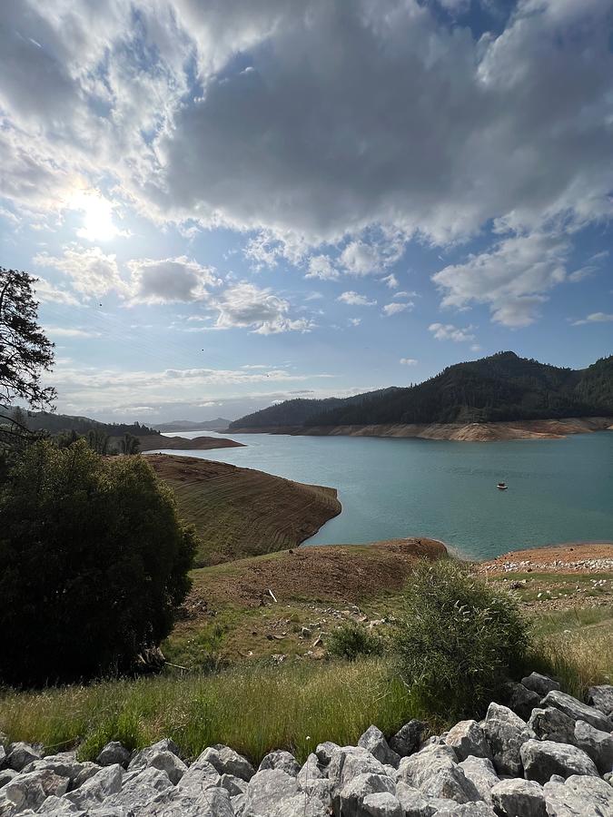 Shasta Lake in April Photograph by Bonnie Bruno