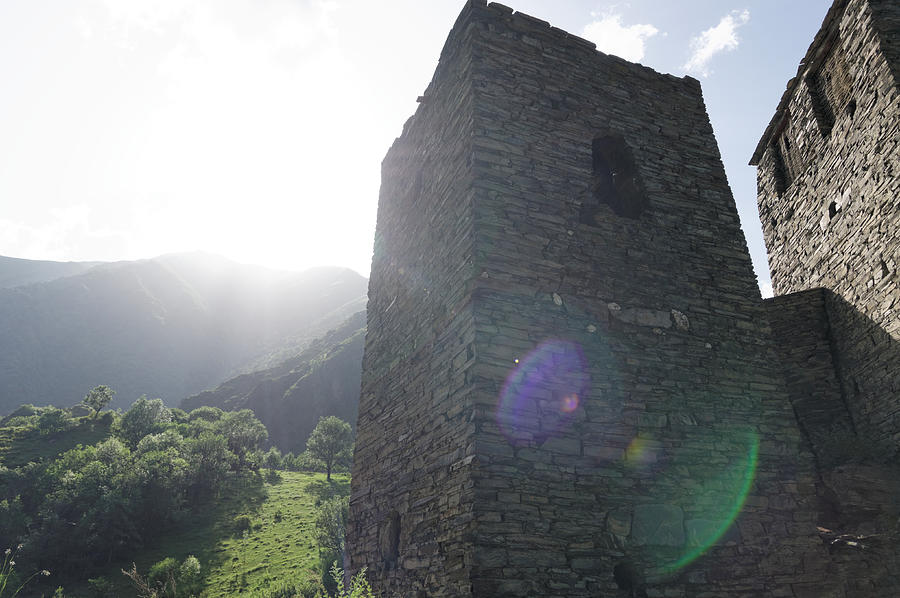Shatili stone tower, North Caucasus, Georgia Photograph by Vyacheslav Argenberg