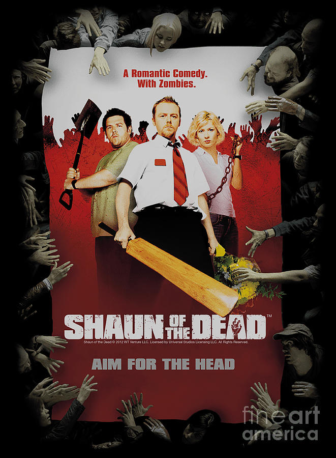 Shaun Of The Dead Horror Poster Digital Art by Angelina Leah | Fine Art ...