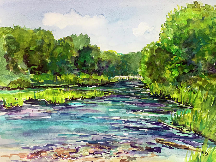 Shawnee, on the River Painting by Clara Sue Beym