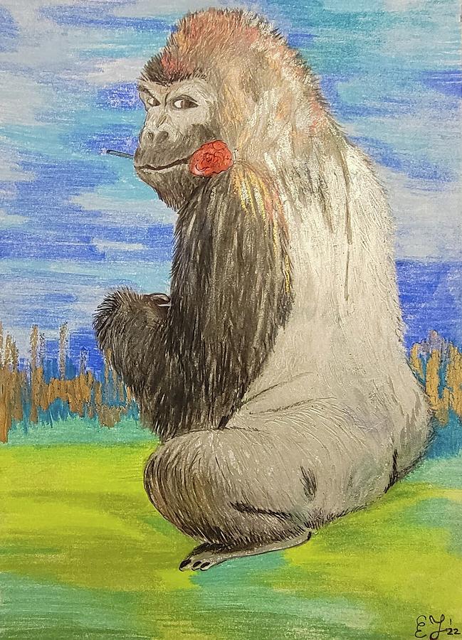 Shawny Silverback Mixed Media by Eunice Jurry | Pixels