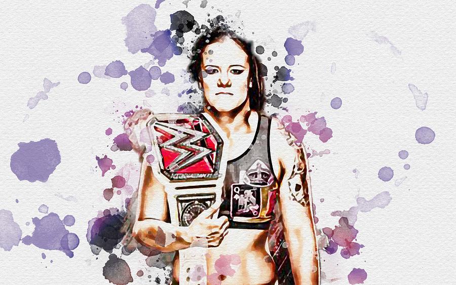 Shayna Baszler Wwe American Wrestler Ufc Mma American Fighter Digital