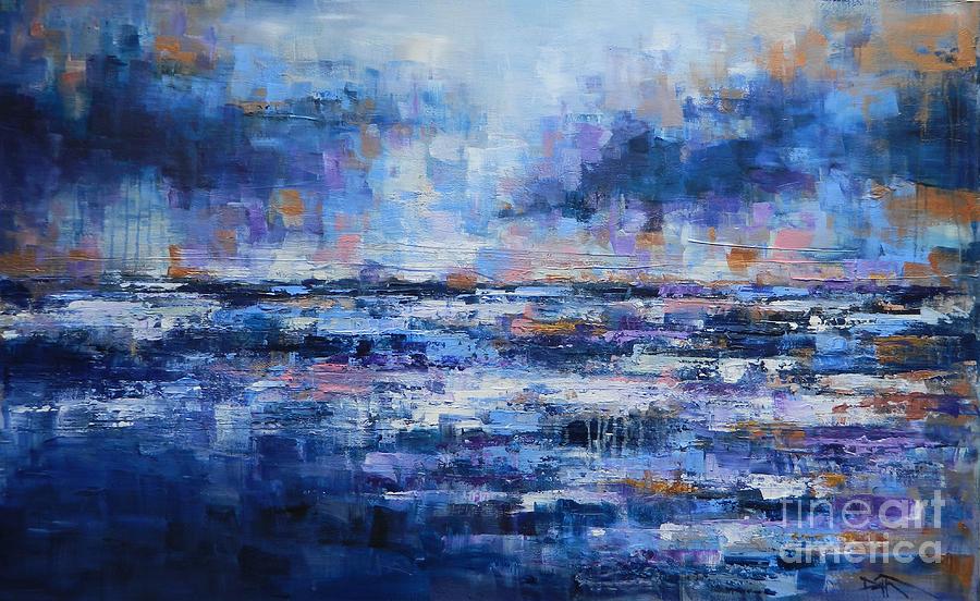 She Could Feel The Ocean Fall and Rise Painting by Dan Campbell