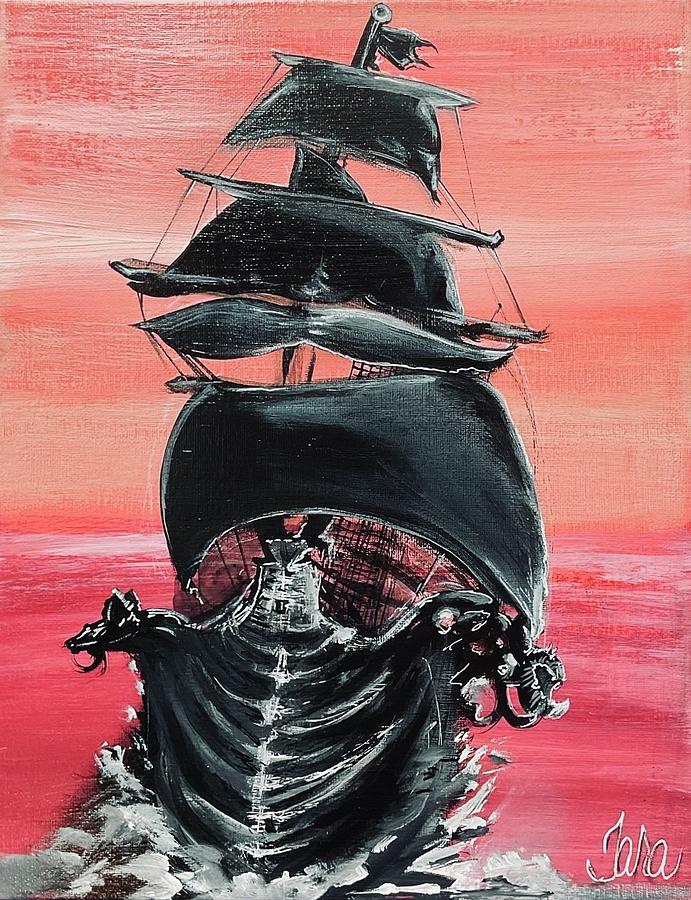 Taras  She DeVaL Sea Vessel  Painting by Tara Dunbar