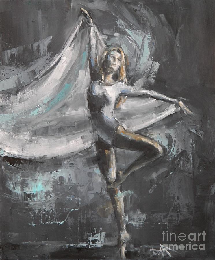 She Feels Like Dancing Painting by Dan Campbell