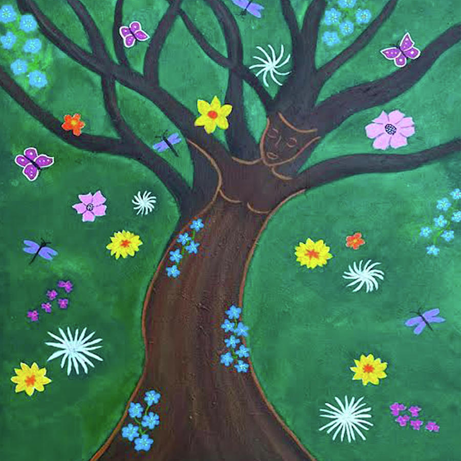 She is a Tree of Life... Painting by Sue Gurland