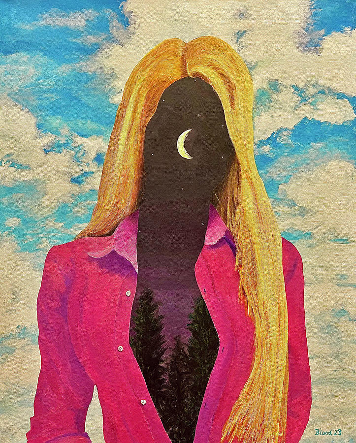She Is The Night Painting by Thomas Blood