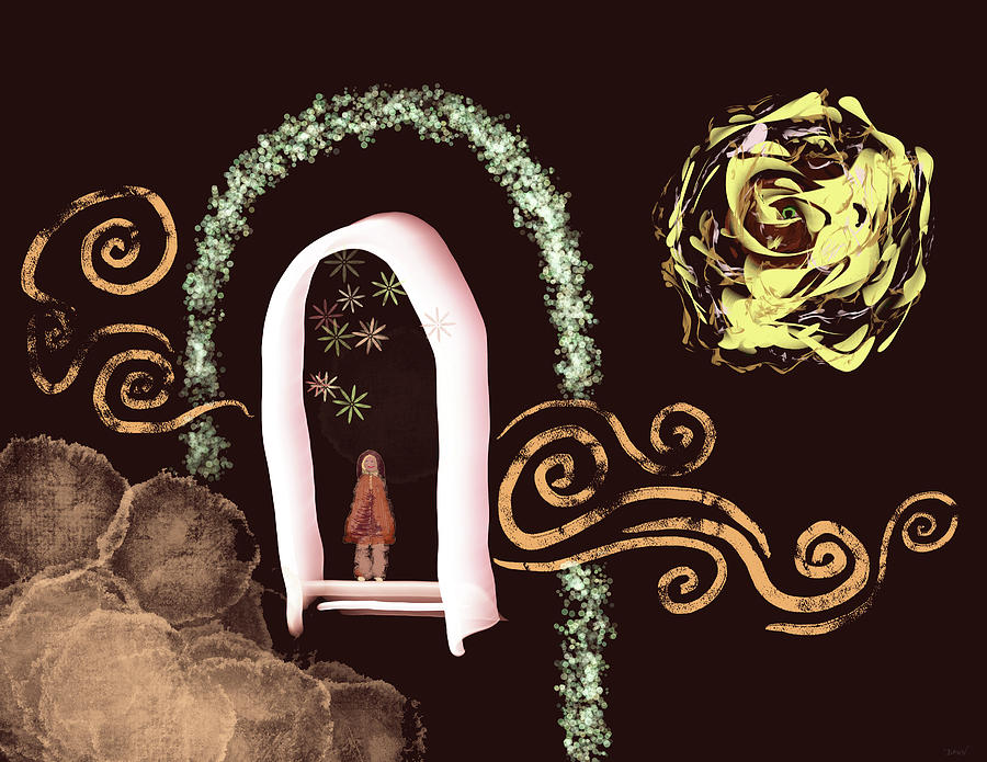 Mystical Digital Art - She of the Skies by Dawn Richerson Mystical Digital Art - She of the Skies by Dawn Richerson