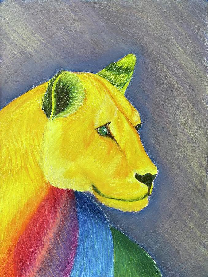 Lion Pastel - She Roars by Laura Shearer