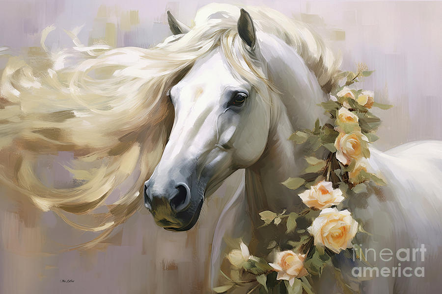 Horse Painting - She Shines by Tina LeCour
