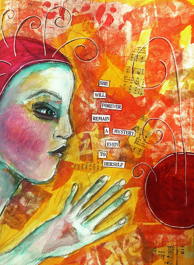 She will forever remain Mixed Media by Lynn Colwell