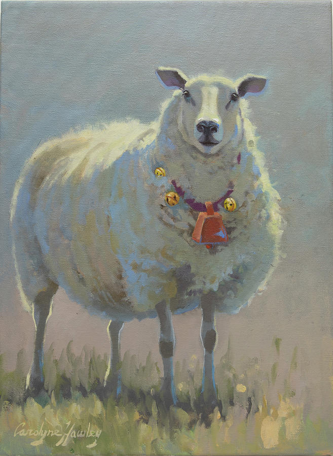 Sheba the Sheep Painting by Carolyne Hawley