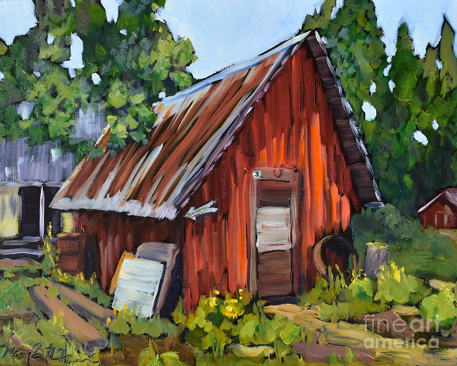 Shed #3 Painting by Mary Beth Harrison