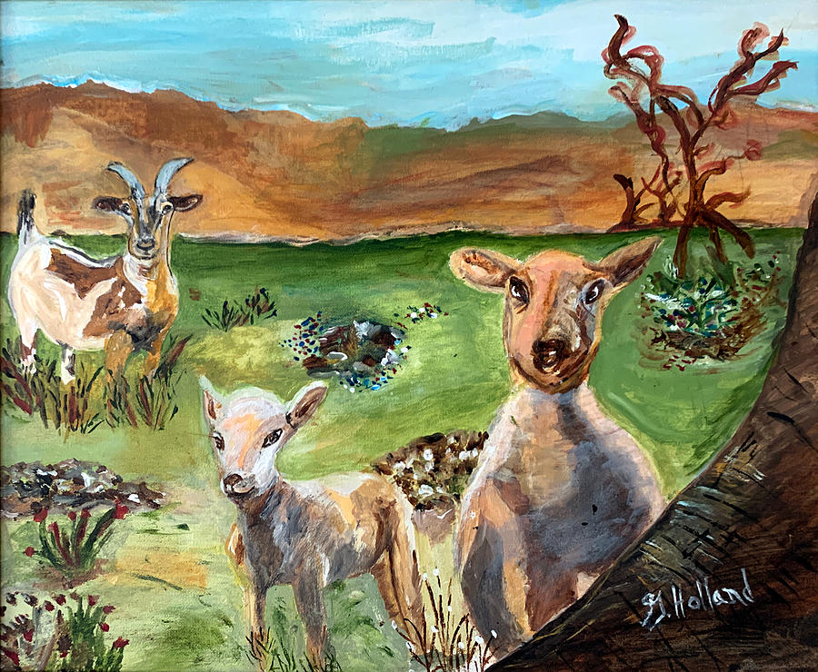 Sheep Before Goats Painting by Genevieve Holland