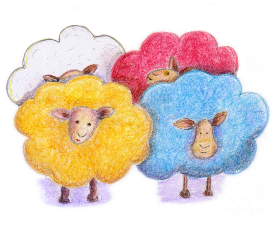 Sheep Drawing Coloring Page Vector Illustration Stock Vector (Royalty Free)  1186114264 | Shutterstock