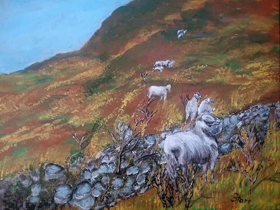 Sheep In The Pyrenees Painting