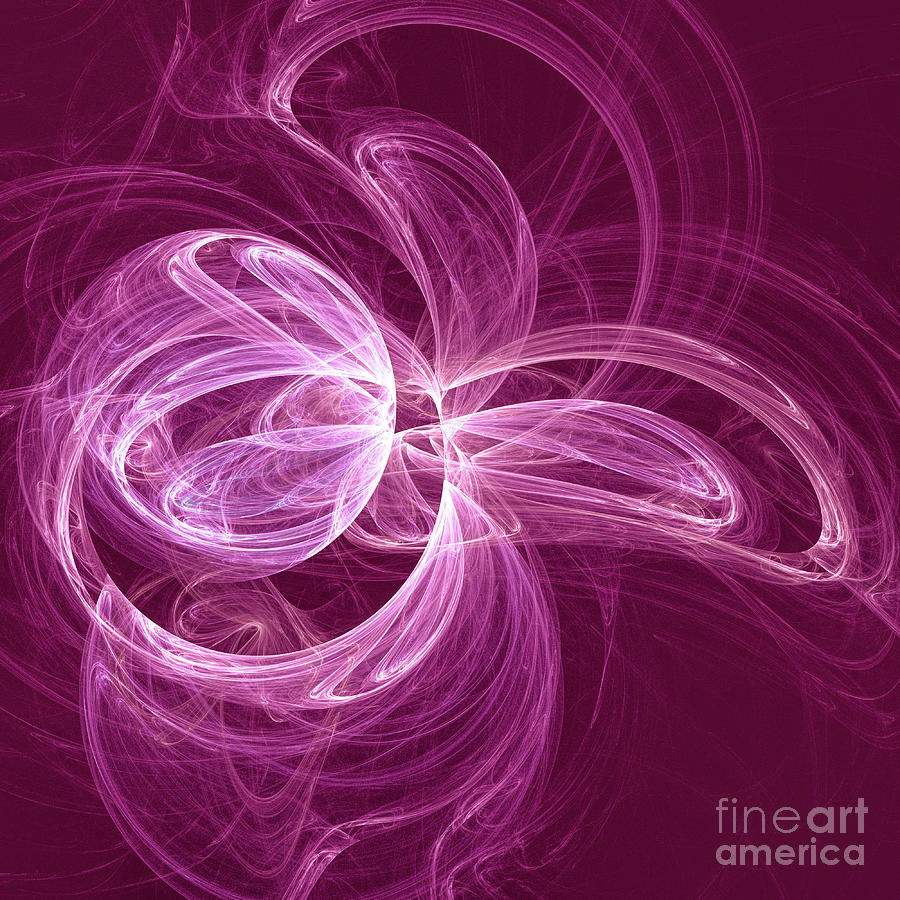 Sheer Magenta 03 Digital Art by Elisabeth Lucas - Fine Art America