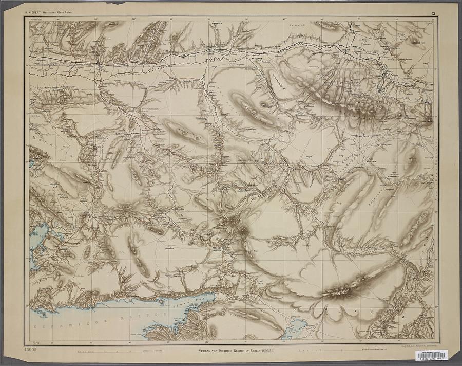 Sheet 11 1 250000 Maps of Asia Painting by Timeless Images Archive ...