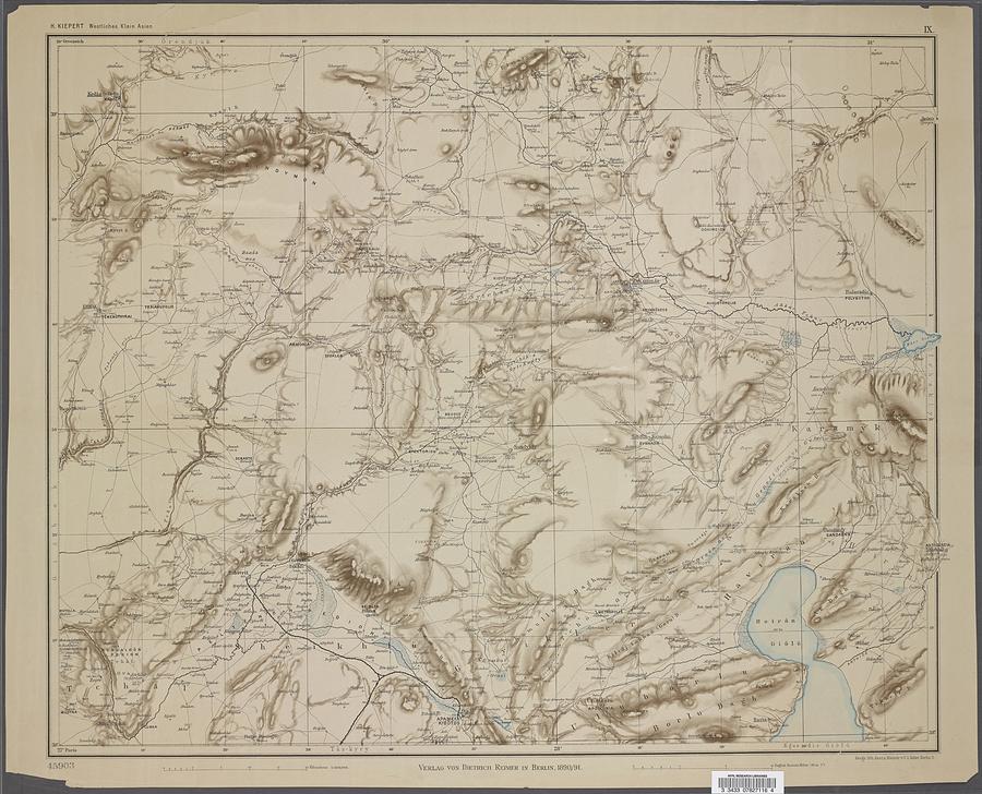 Sheet 9. 1 250,000, Maps of Asia Painting by MotionAge Designs - Pixels