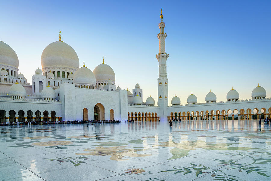 Sheikh Zayed Grand Mosque inner court Photograph by Alexey Stiop - Fine ...