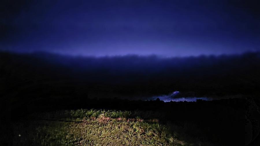 Shelf Cloud At Night Photograph