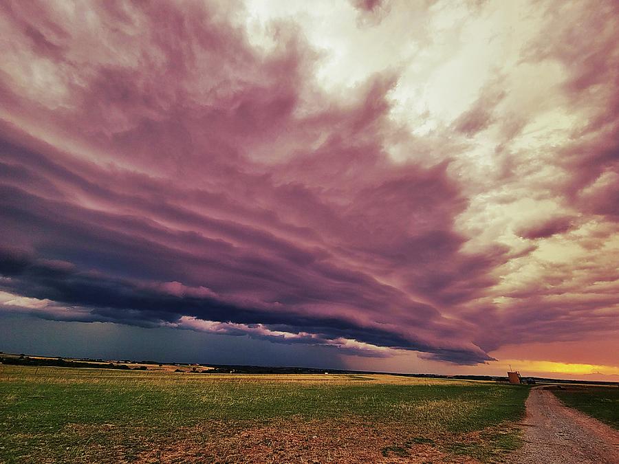 Shelf Cloud in Oklahoma  Photograph by Ally White