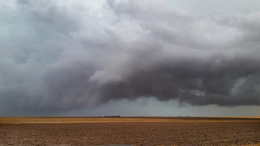 Shelf Cloud near Brownell, Kansas  Photograph by Ally White