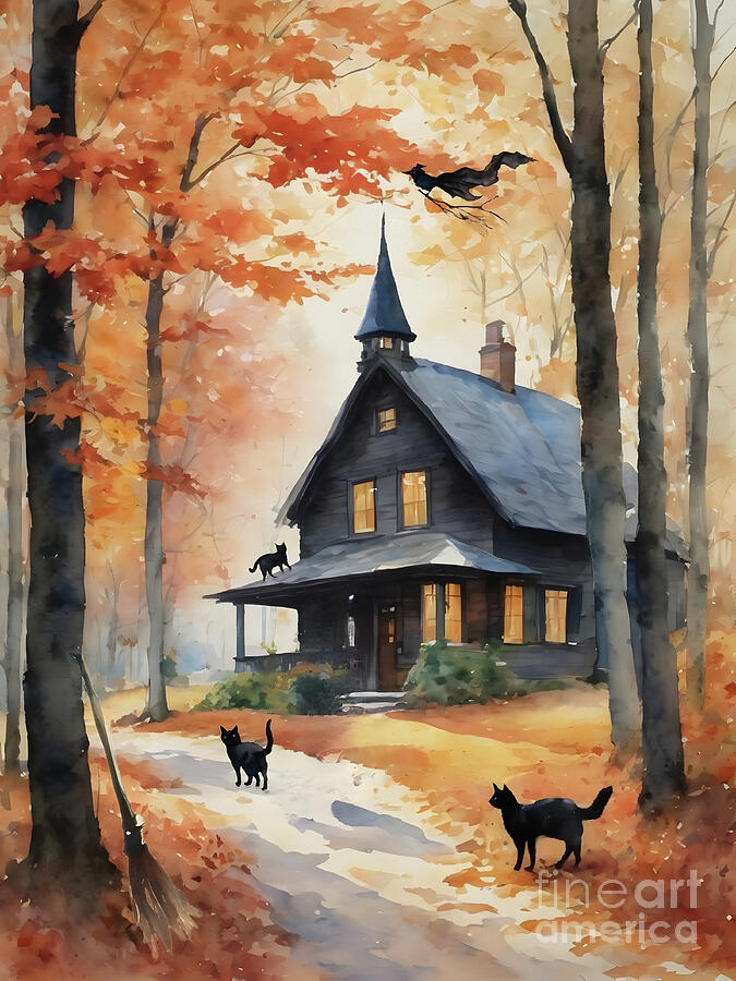 Fall Painting - Shell be Home Soon by Lyra OBrien