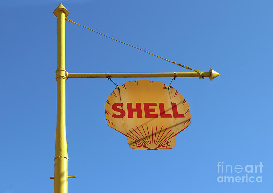 Shell Gas Station Sign 0049 Photograph by Jack Schultz