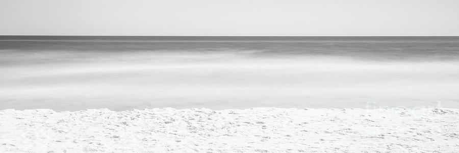 Shell Island Beach Florida Black and White Panorama Photo Photograph by Paul Velgos