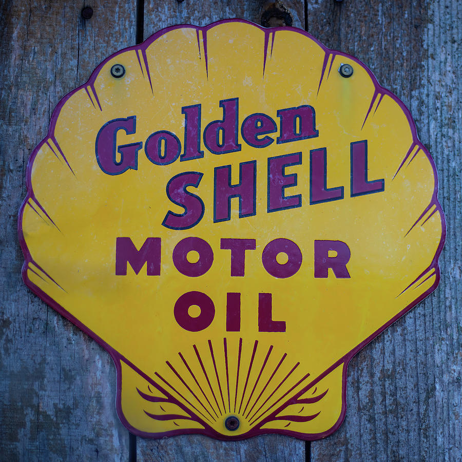 shell Motor Oil sign Photograph by Flees Photos